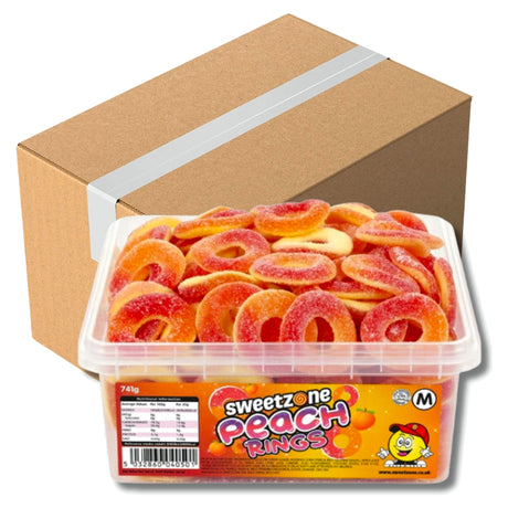 Sweetzone Peach Rings 800G (Case of 6)