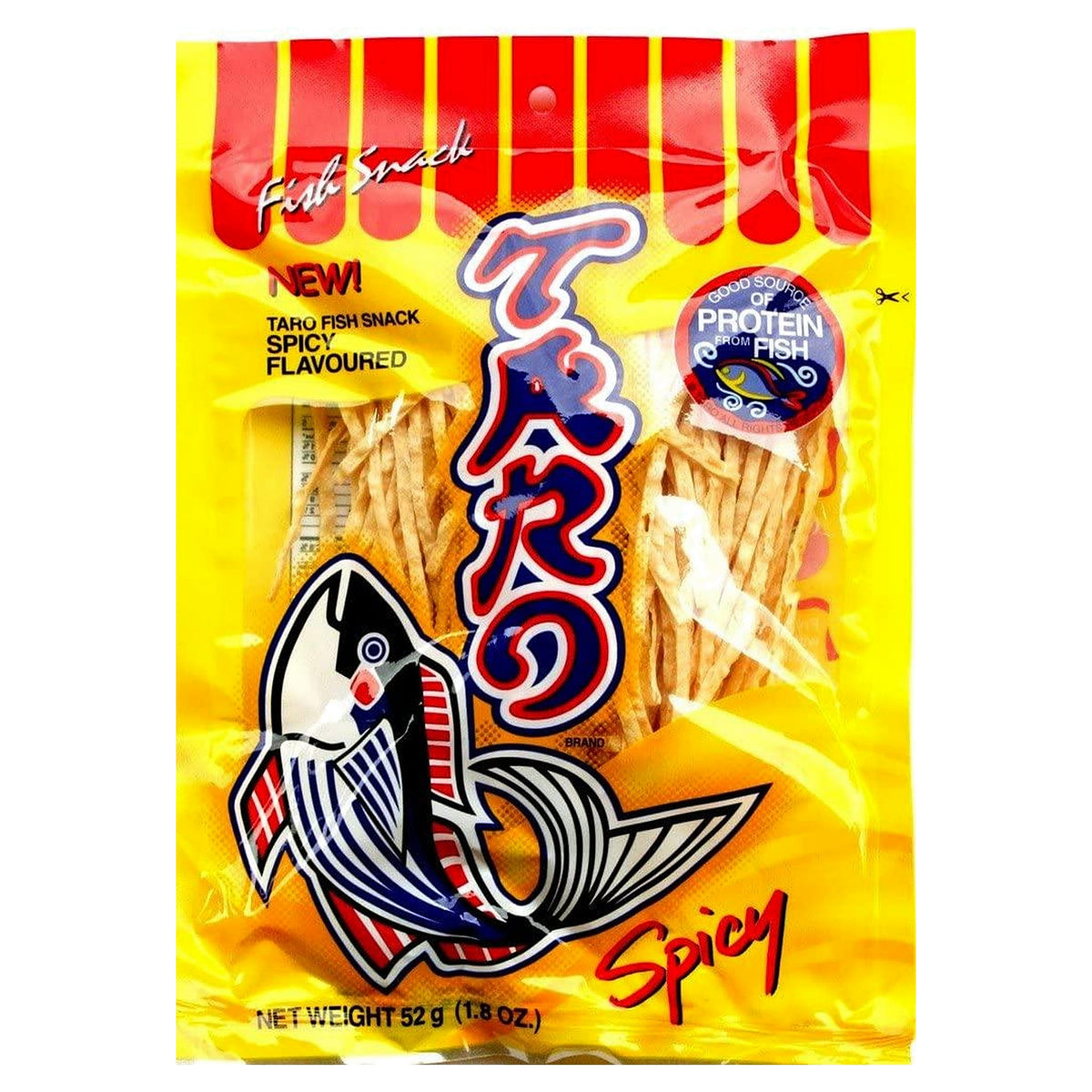 Taro Fish Snack Spicy Flavour 52G