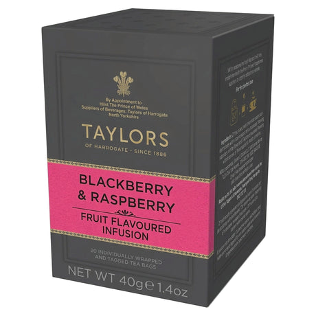 Taylors of Harrogate Blackberry & Raspberry 20 Teabags (40G)