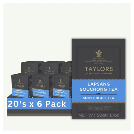 Taylors of Harrogate Lapsang Souchong 20 Teabags (Case of 6)