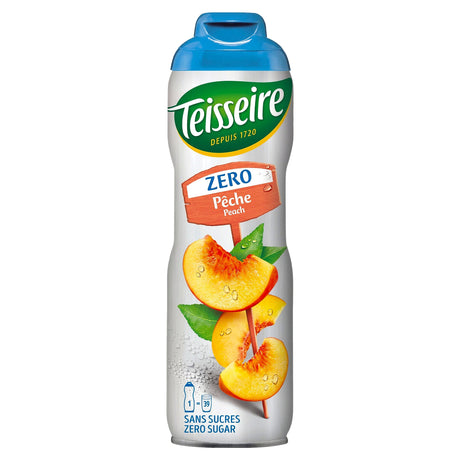 Teisseire Peach Syrup Cordial Sugarfree 60cl