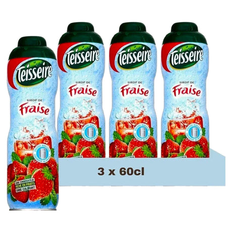 Teisseire Strawberry Cordial 60Cl (Case of 3)