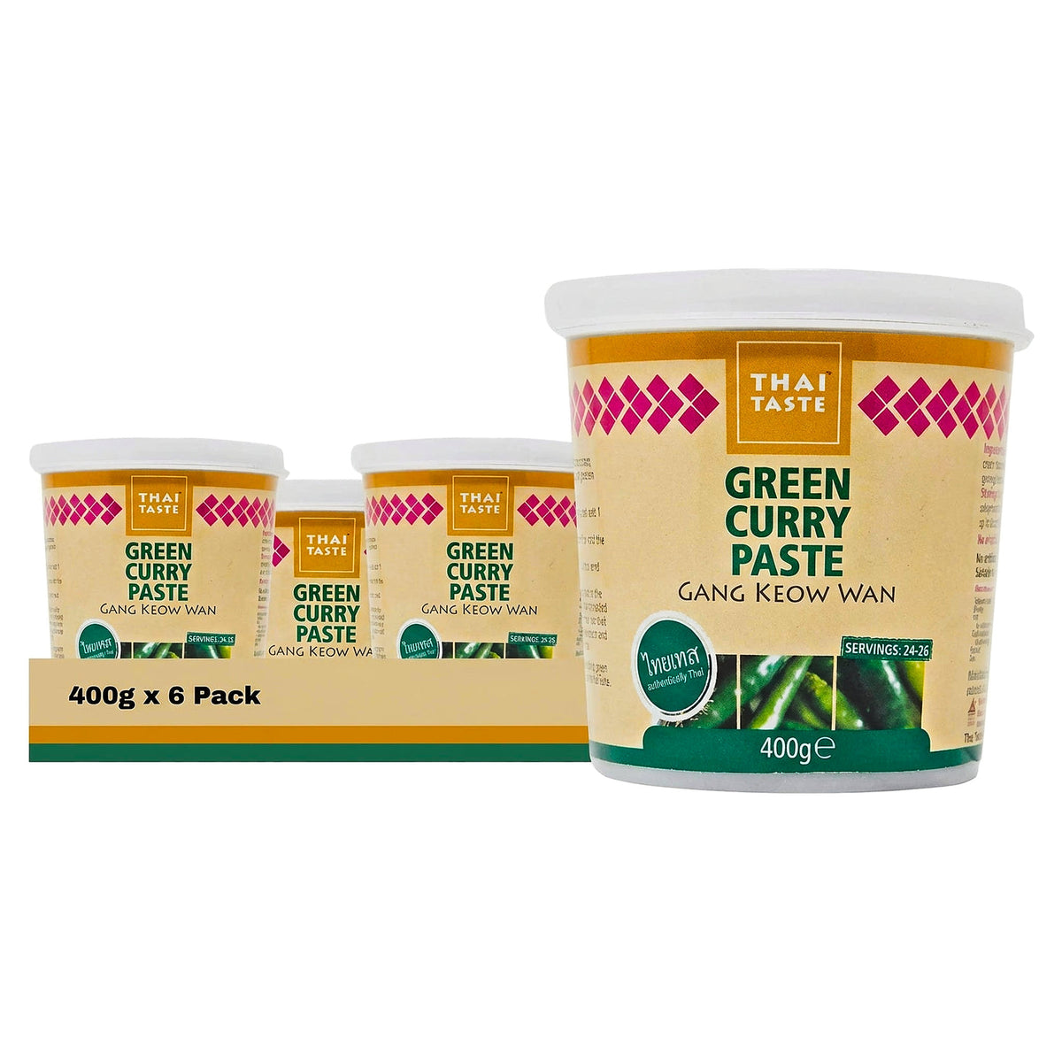 Thai Taste Green Curry Paste 400G (Case of 6)