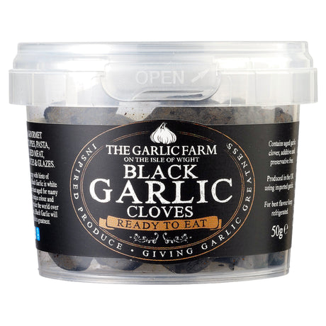 The Garlic Farm Black Garlic Cloves Ready To Eat 50G