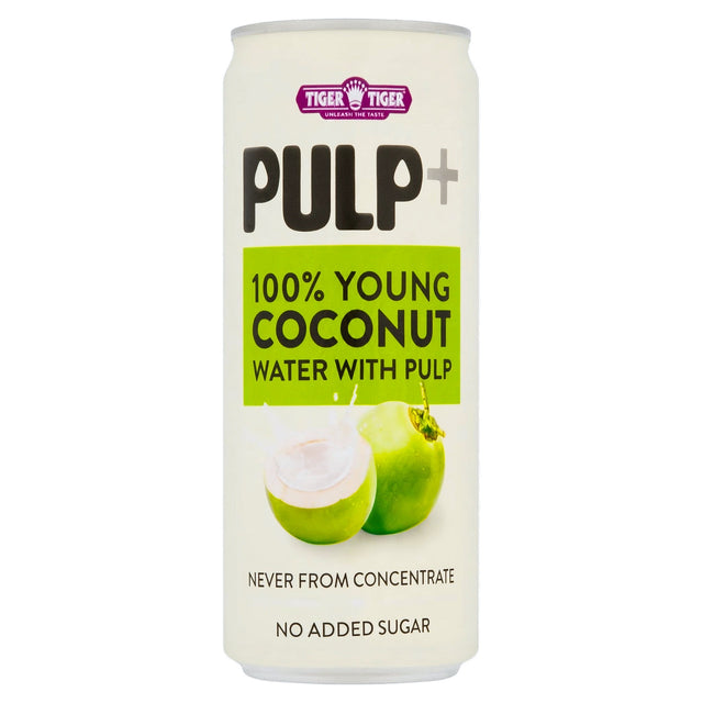 Tiger Tiger 100% Young Coconut Water with Pulp 320ML