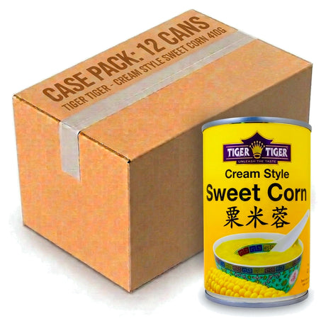 Tiger Tiger Cream Style Sweet Corn 410G (Case of 12)