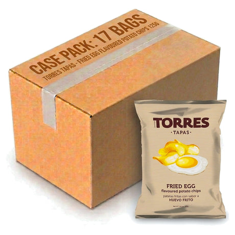 Torres Tapas Fried Egg Flavoured Potato Chips 125G (Case of 17)