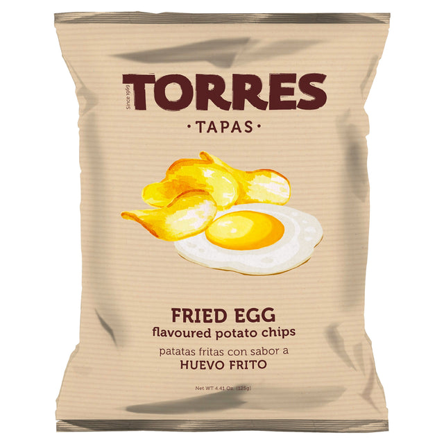 Torres Tapas Fried Egg Flavoured Potato Chips 125G