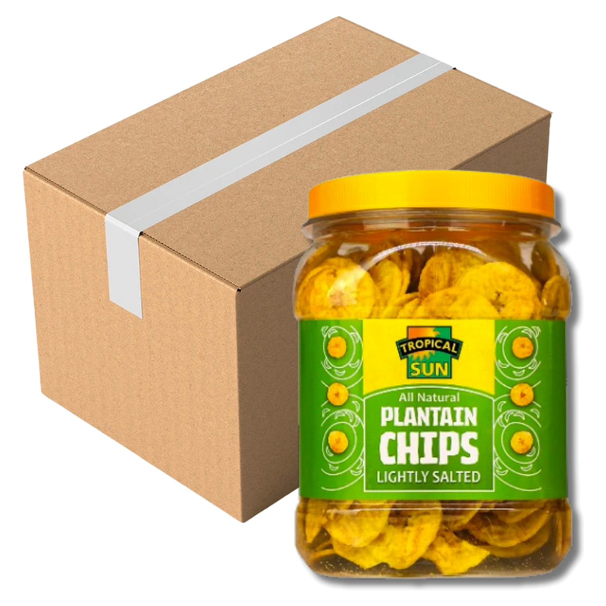 Tropical Sun Plantain Chips Salted 450G (Case of 6)