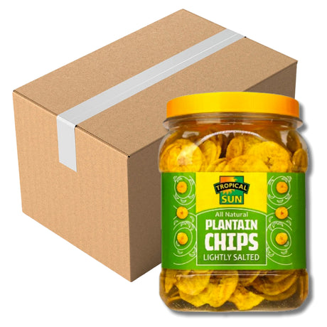 Tropical Sun Plantain Chips Salted 450G (Case of 6)