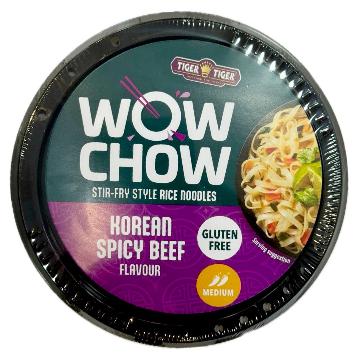 Tiger Tiger WOW CHOW Korean Spicy Beef Noodles Pot 76G