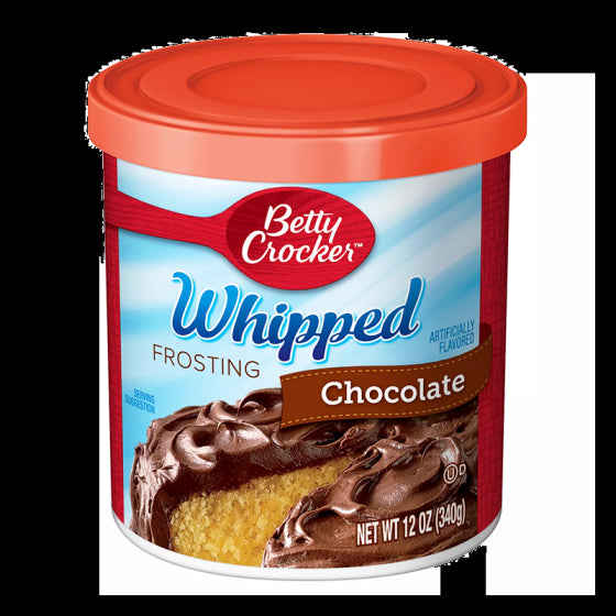 Betty Crocker Whipped Chocolate Frosting 340G (12oz) (Case of 8)