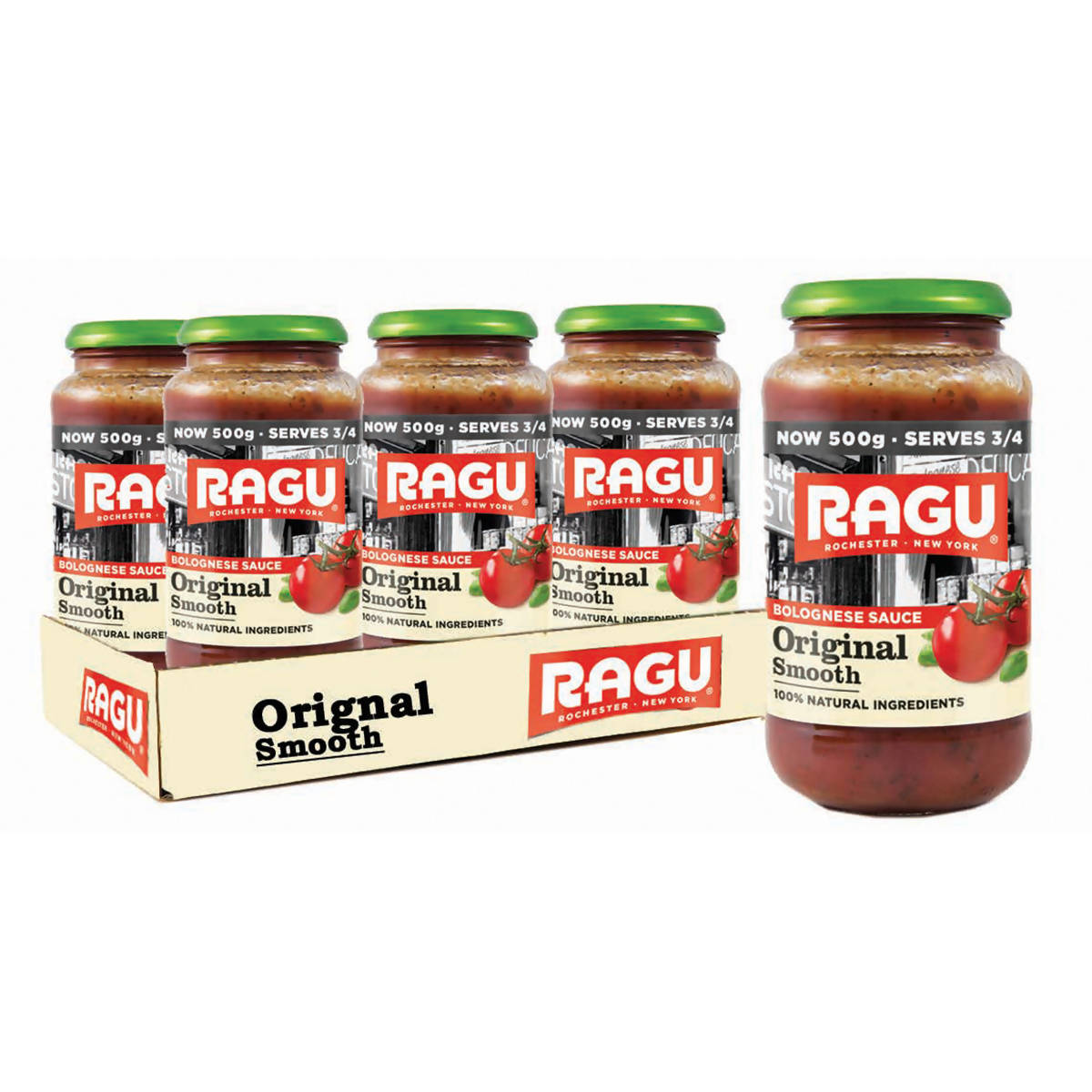 Ragu Original Smooth Bolognese Sauce 500G (Case of 6)