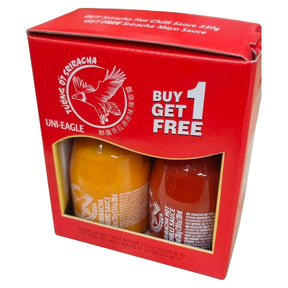 Uni-Eagle Sriracha Hot & Mayo Twin Pack 410ML