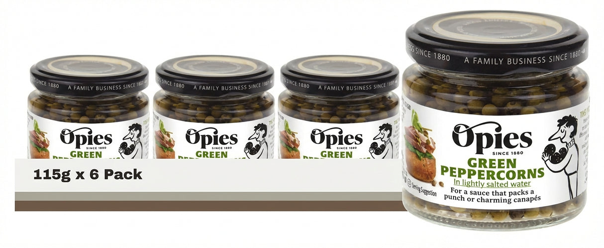 Opies Green Peppercorns In Brine 115G (Case of 6)