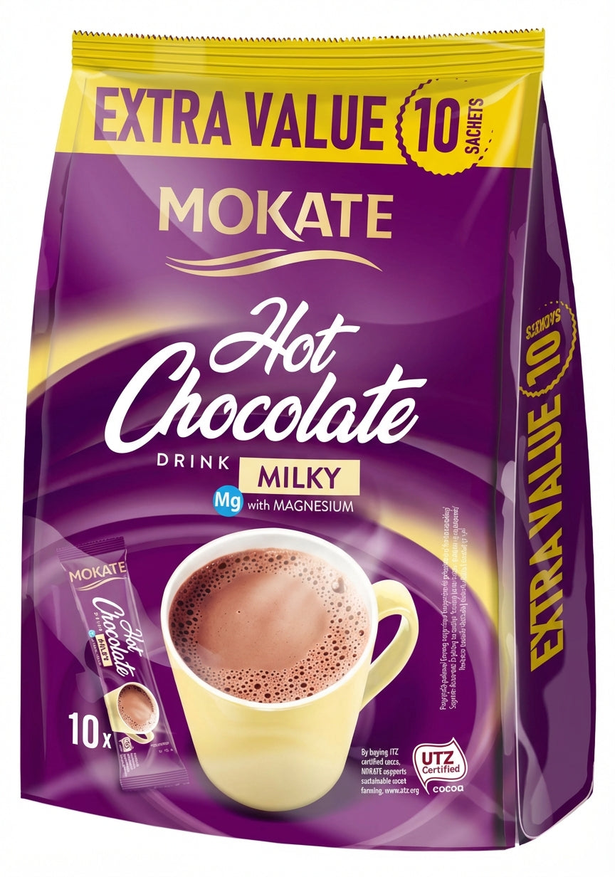 Mokate Milky Hot Chocolate 10 Pack (180G) (Case of 18)