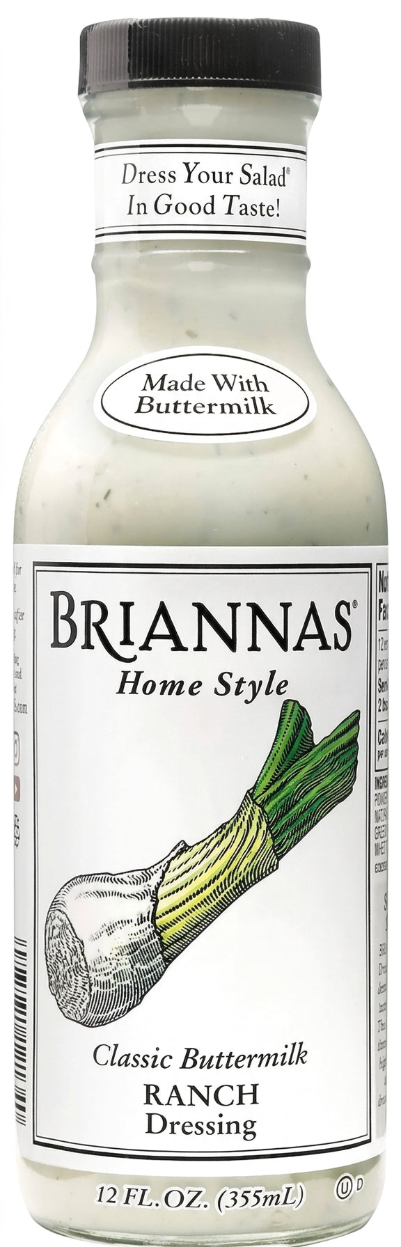 Briannas Ranch Dressing 355ML **Expiry Jan 2025**