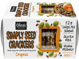 Olina's Gluten Free Simply Seed Crackers 'Original' 80G (Case of 12)