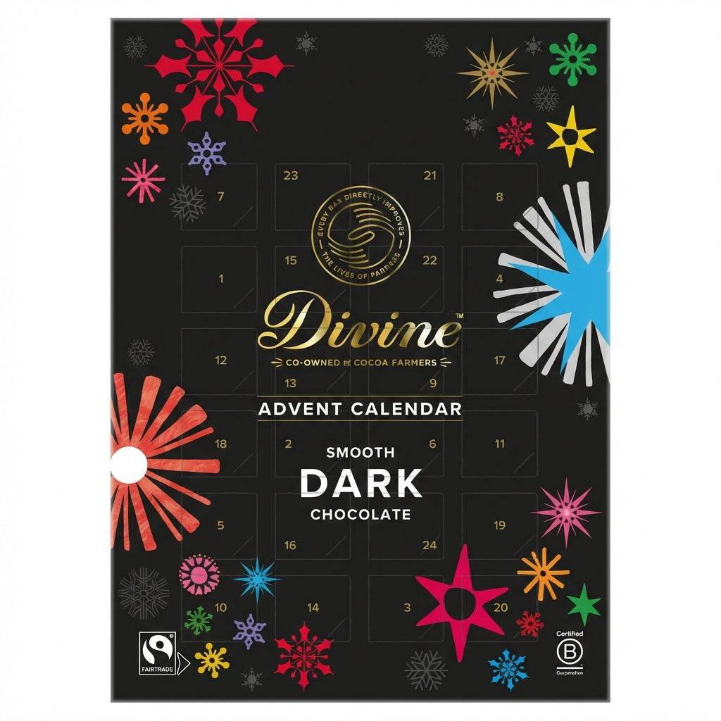 Divine 70% Dark Chocolate Advent Calendar 85G
