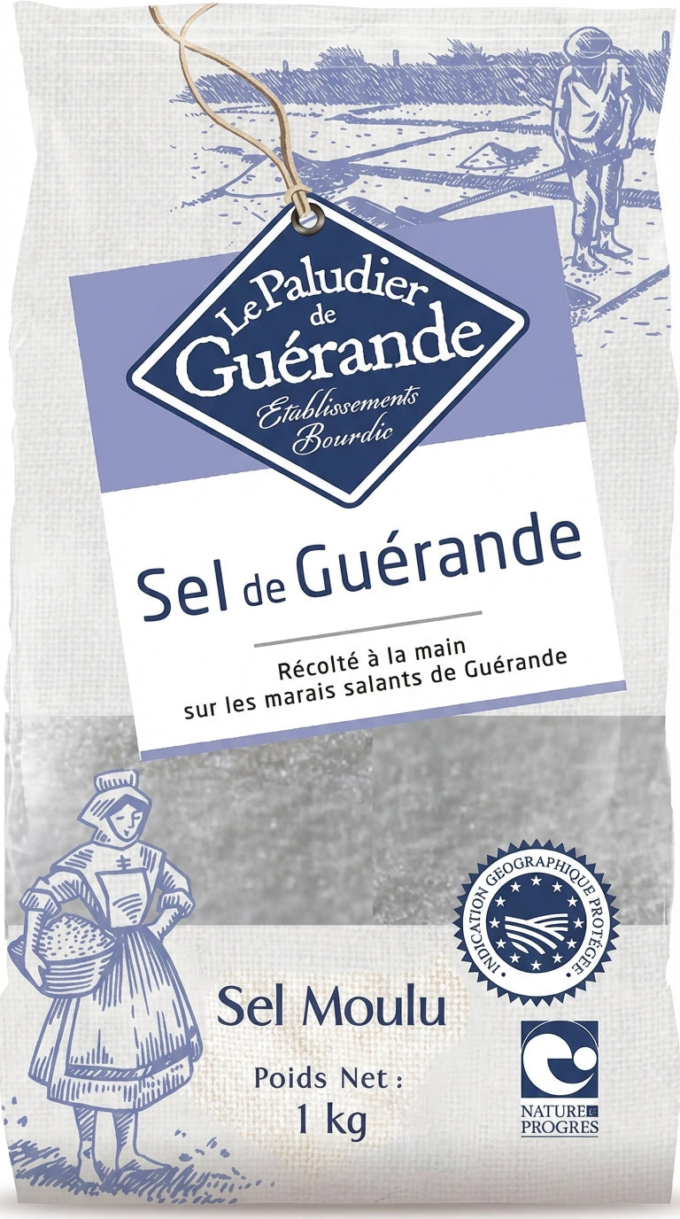Celtic Sea Salt/Sel De Guerande Fine 1KG (Case of 10)