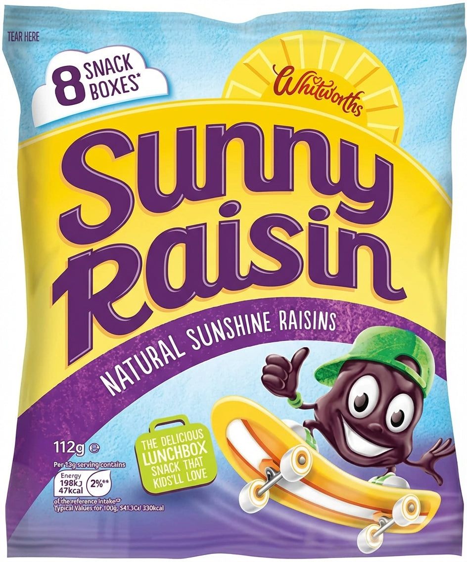 Whitworths Sunny Raisin 8 Pack 112g