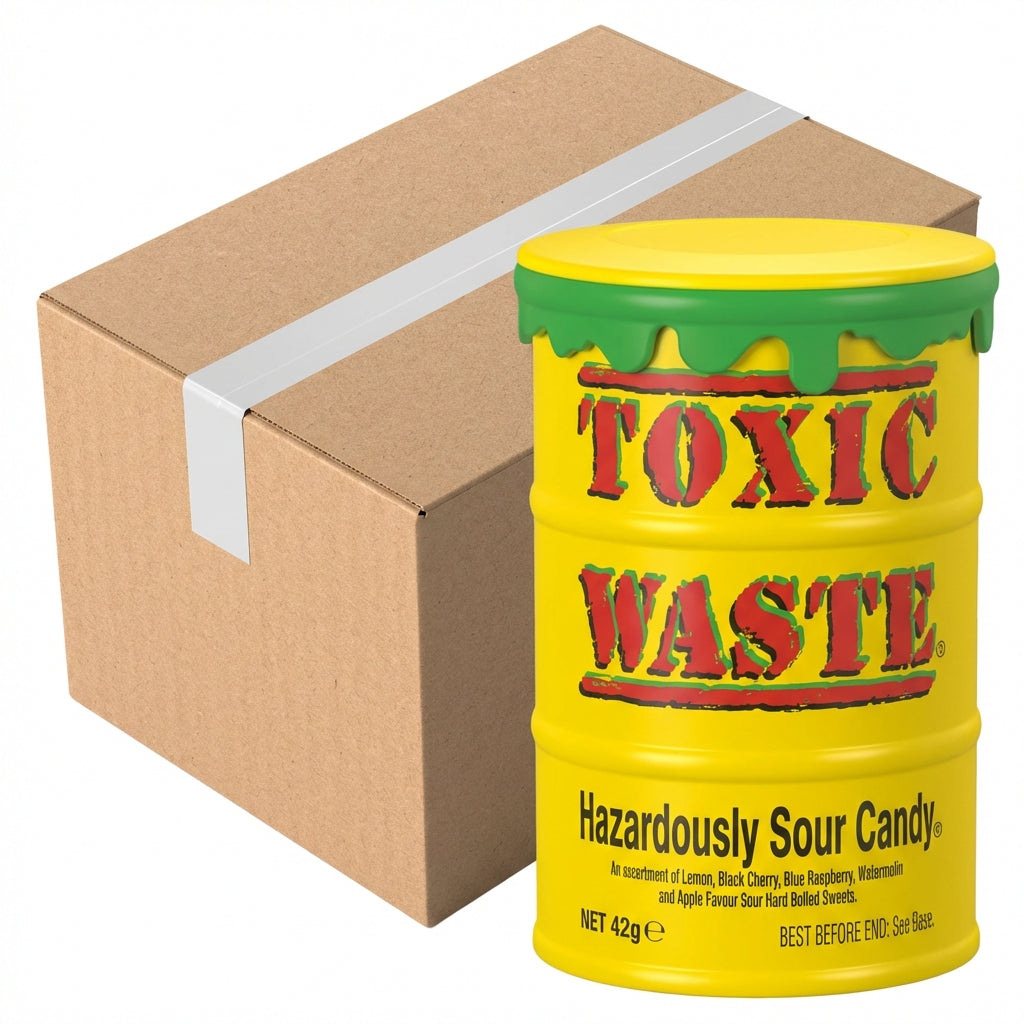 Toxic Waste Yellow Drum 42G (Case of 12)