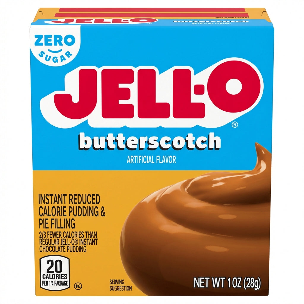 Jell-O Sugar Free Butterscotch Pudding 28g (Case of 24)