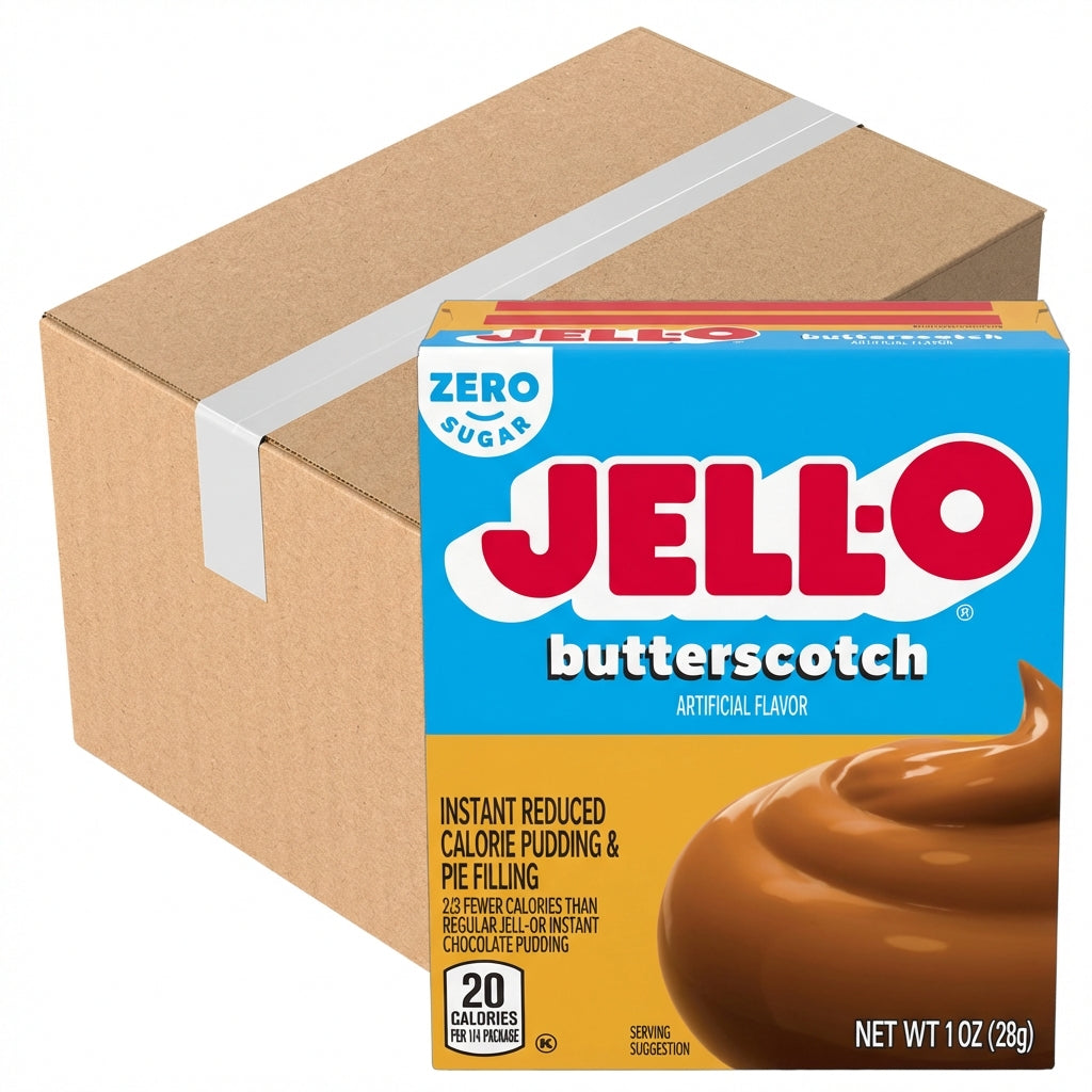 Jell-O Sugar Free Butterscotch Pudding 28g (Case of 24)