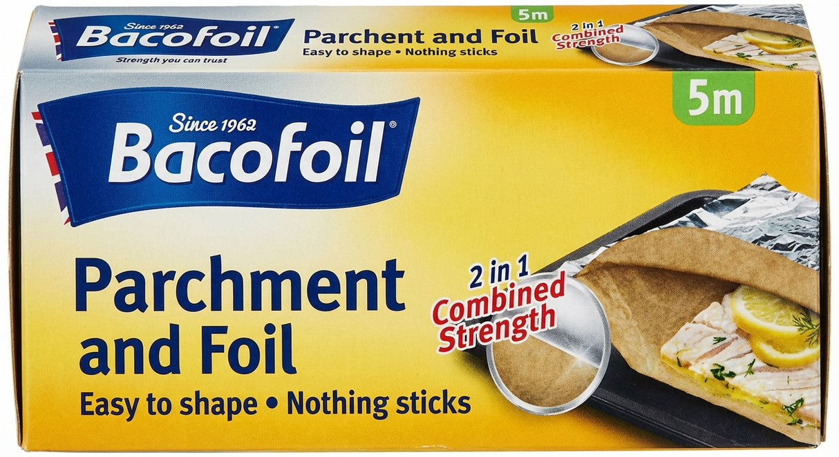 Bacofoil 2 In 1 Parchment & Foil 300MM X 5M