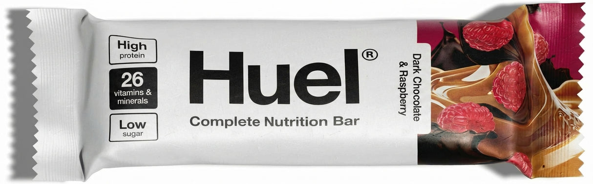 Huel Dark Chocolate & Raspberry Complete Nutrition Bar 55G (Case of 12)