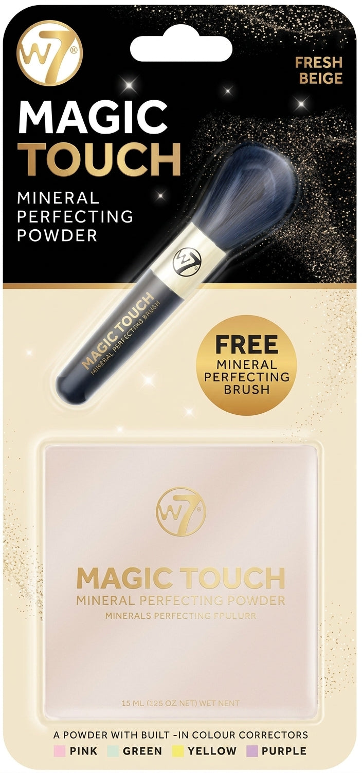 W7 Magic Touch Mineral Face Powder And Face Brush 10G+10G