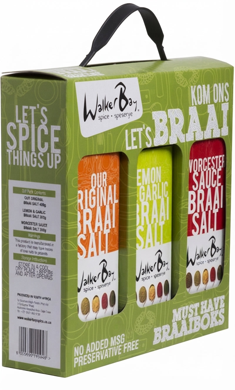 Walker Bay Gift Set - Braai (3 X Shakers) 400G