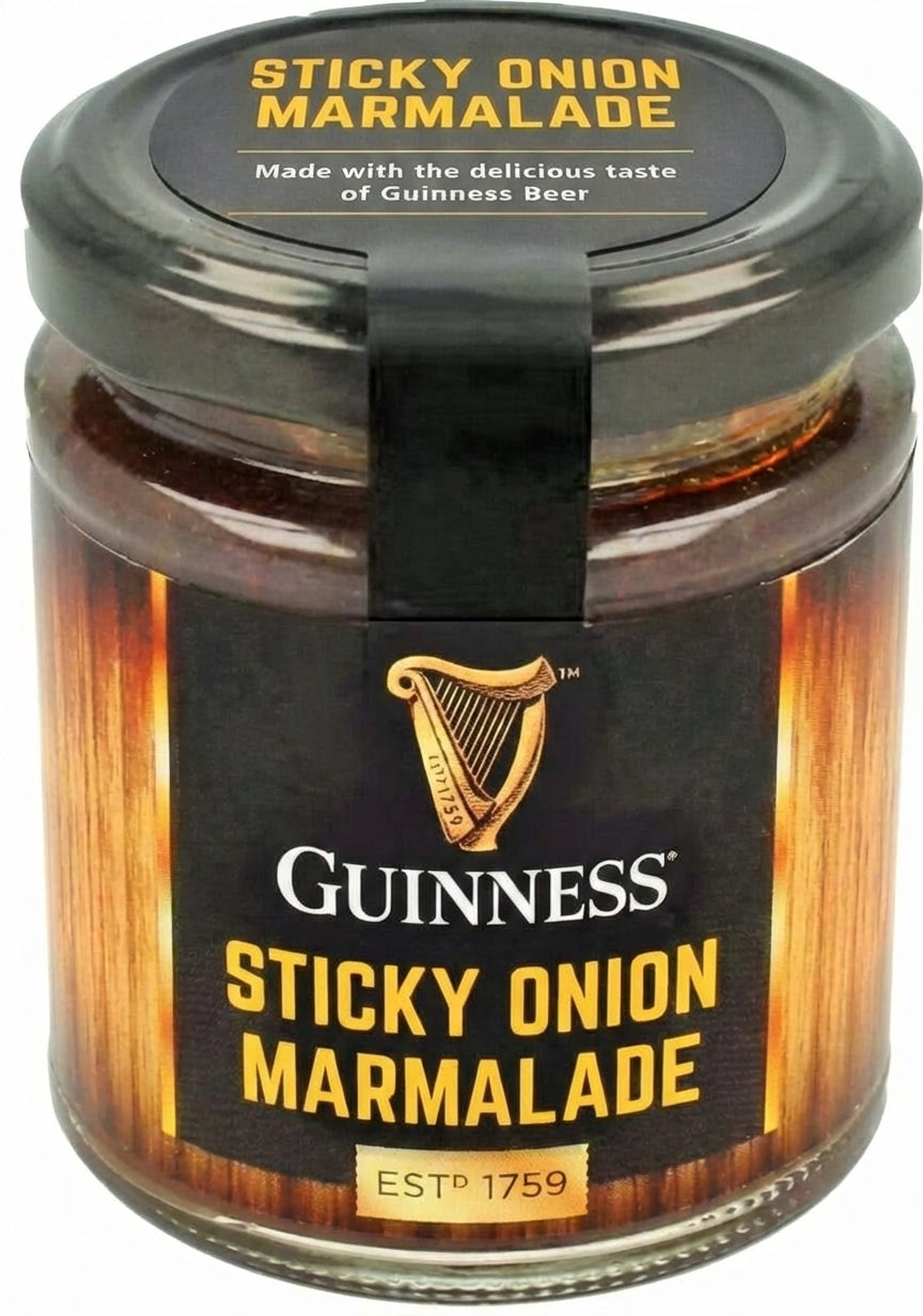 Sticky Condiments Guinness Sticky Onion Marmalade 190g (Case of 6) | Gourmet Condiment ...