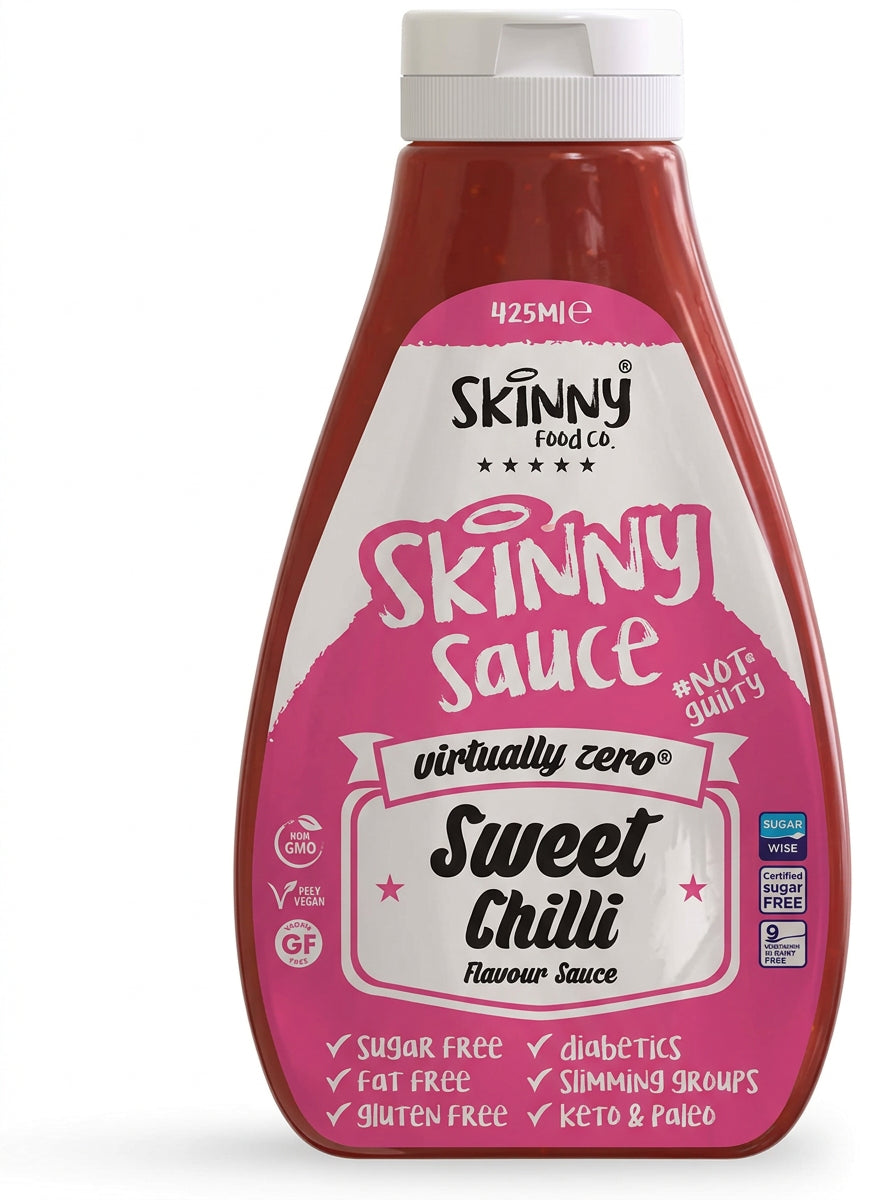 Skinny Sauce Virtually Zero Sweet Chilli No Added Sugar Sauce 425Ml - World Food Shop