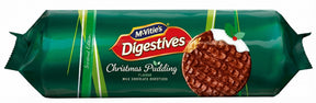 Mcvities Xmas Pudding Milk Chocolate Digestives 243G - World Food Shop