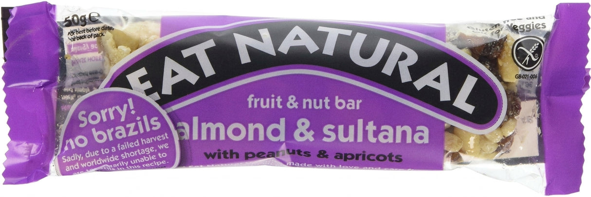 Eat Natural - Gluten Free Almond Sultana Peanuts Apricots 50G - World Food Shop