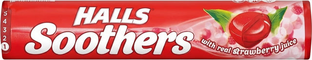 Halls Soothers Strawberry 45G - World Food Shop