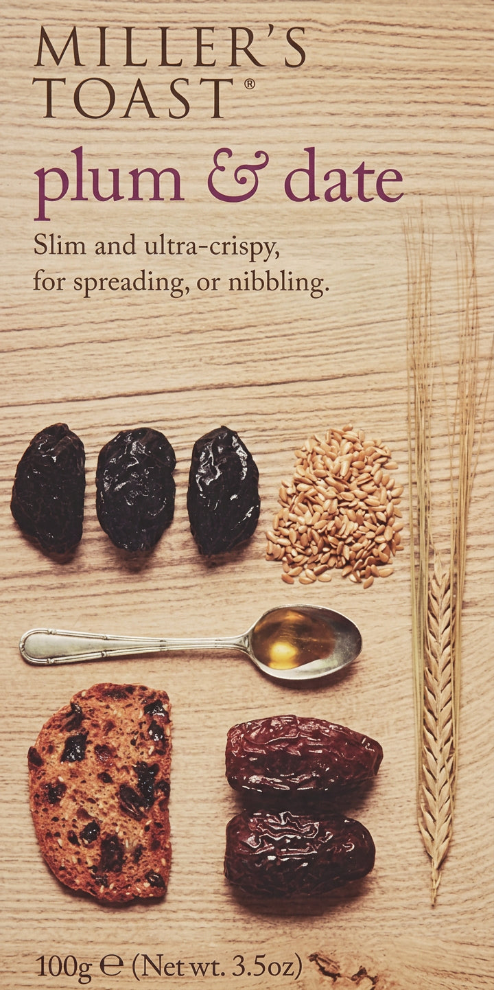 Millers Toast Plum & Date 100G