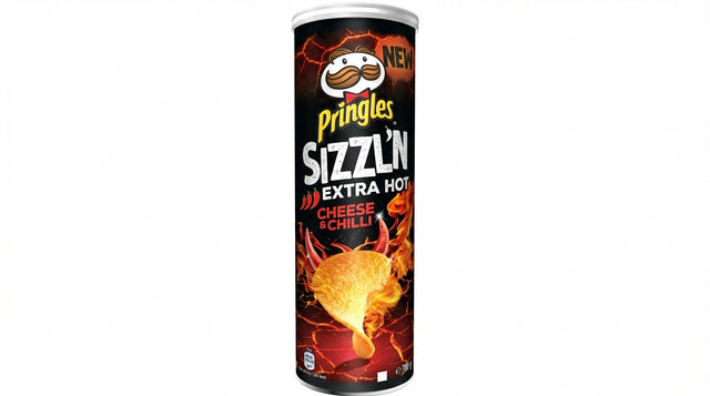 Pringles Sizzln Extra Hot Cheese & Chilli Crisps 180G - World Food Shop