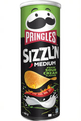 Pringles Sizzln Kickin Sour Cream Crisps 180G - World Food Shop