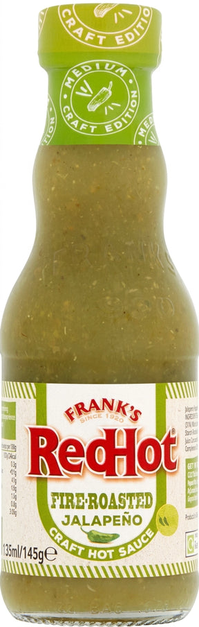 Franks Redhot Fire-Roasted Jalapeno Craft Hot Sauce 145G - World Food Shop