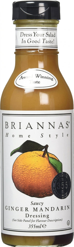 Briannas Saucy Ginger Mandarin Dressing 355Ml - World Food Shop