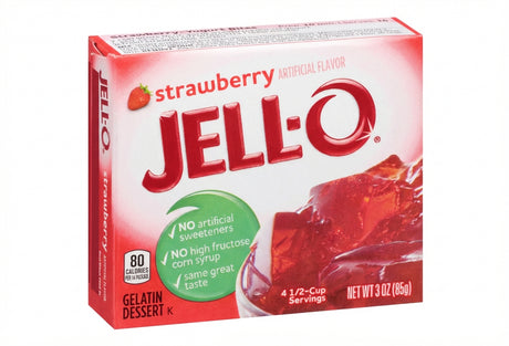Jell-O Strawberry Gelatin 3Oz (85G)