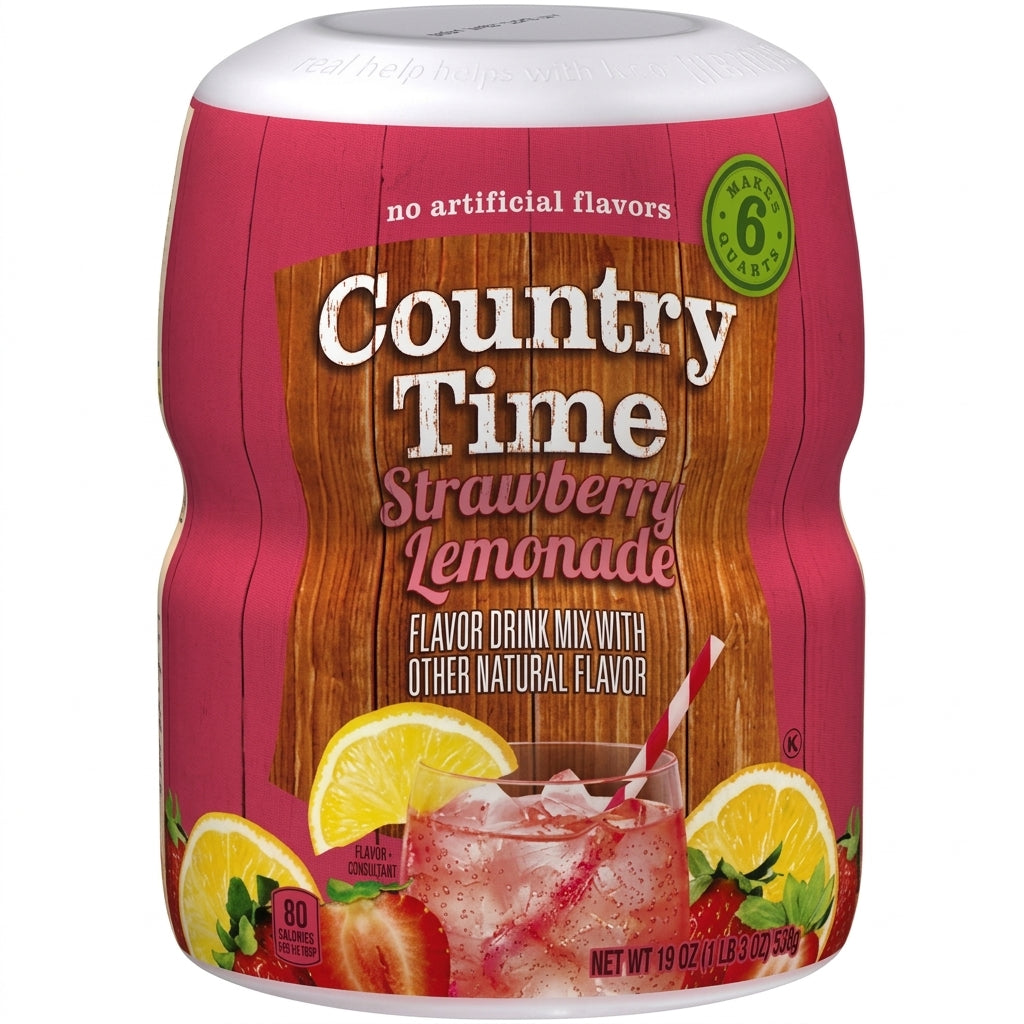 Country Time 6Qt Strawberry Lemonade