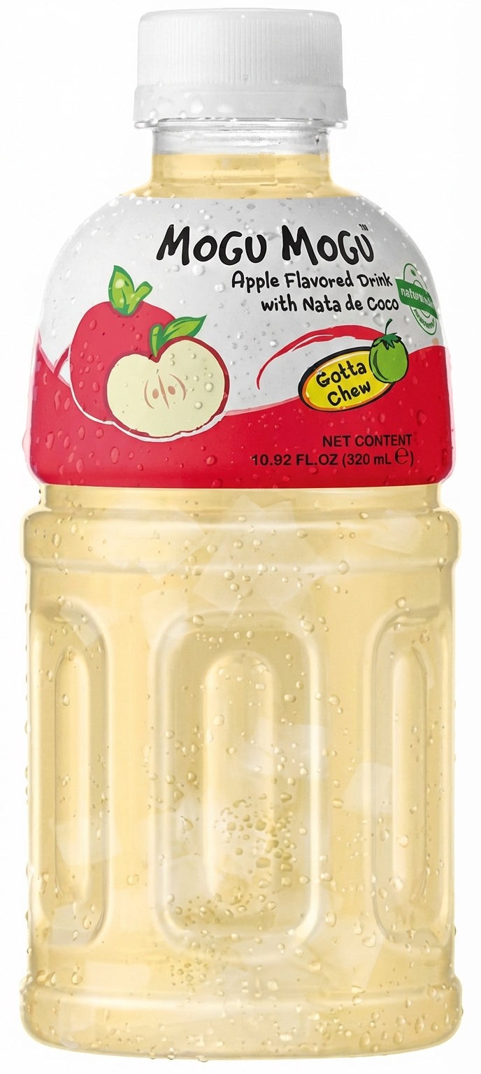 Mogu Mogu Drink With Nata De Coco Apple Flavour 320Ml