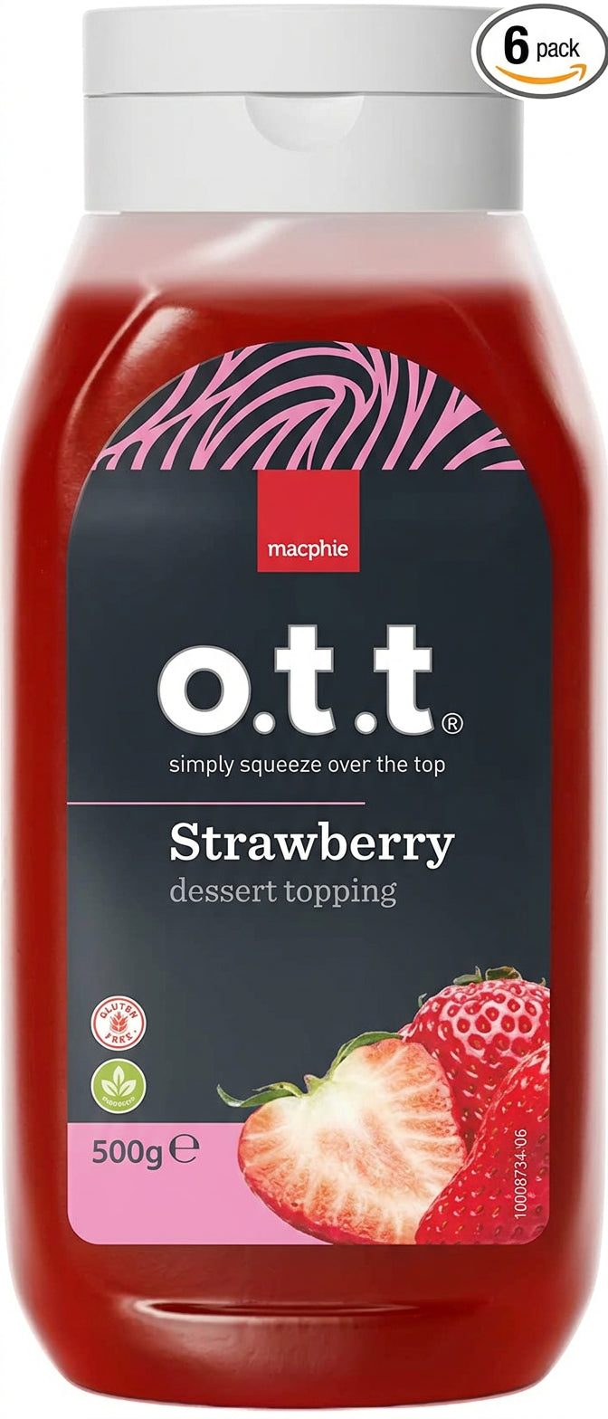 Macphie O.T.T Strawberry Dessert Topping 500G