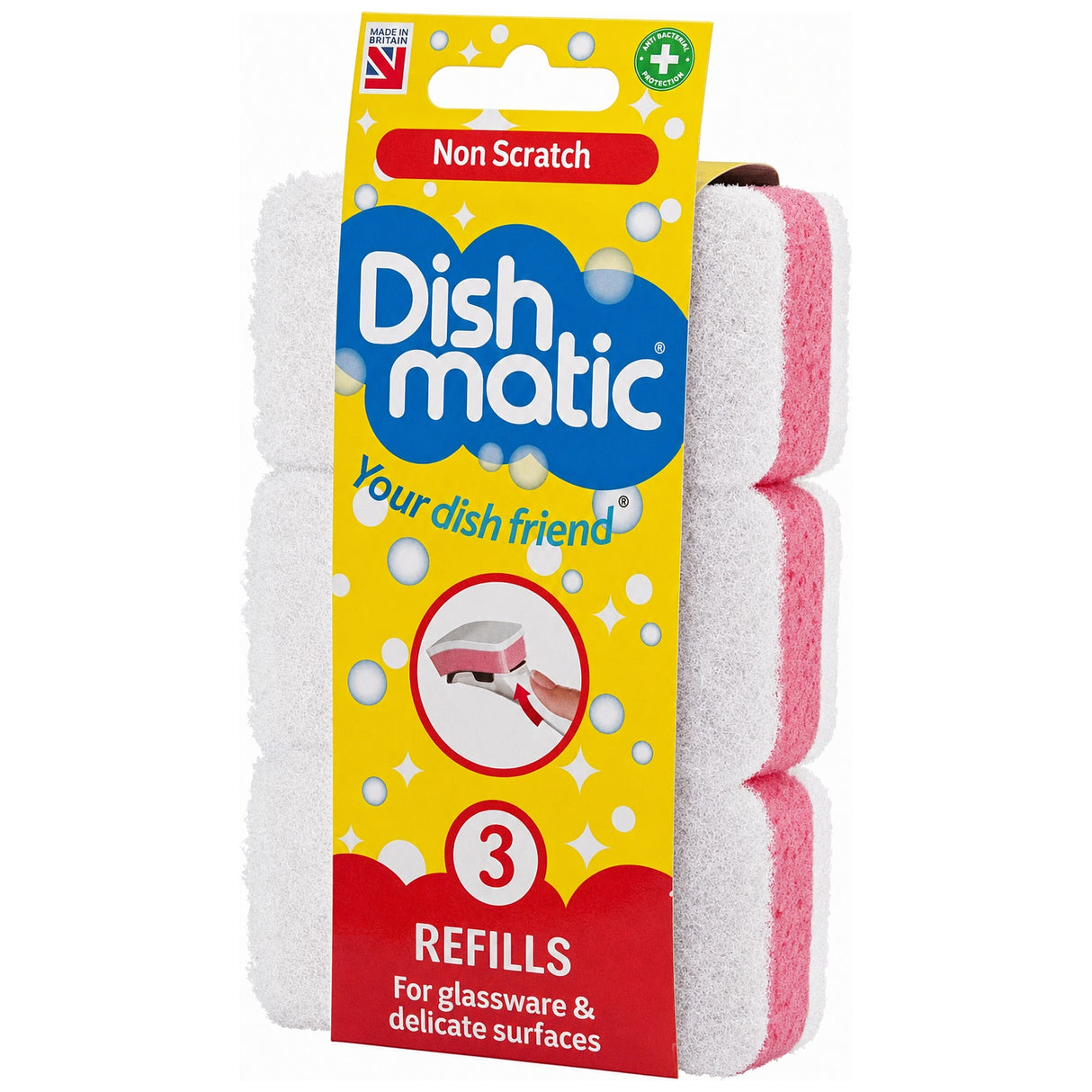 Dishmatic Non-Scratch Refills 3PK