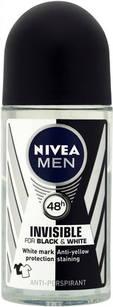 Nivea For Men Deodorant Roll On Black & White 50ML