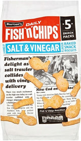 Burtons Fish N Chips Salt & Vinegar 5x25G