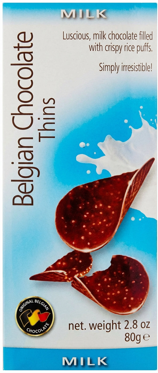 Belgian Chocolate Thins Milk 80G